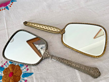 vintage hand held mirror for sale  SWANAGE