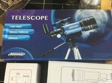 Usado, Telescópio astronômico Aomekie 300mm 150X com adaptador de telefone lente Barlow comprar usado  Enviando para Brazil
