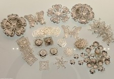 Pcs filigree findings for sale  Barrington