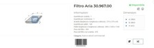 Filtro aria per usato  Gioia Tauro