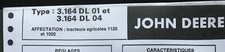 Fiche technique tracteur d'occasion  Saint-Omer