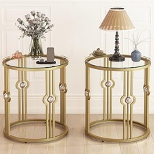 Glass side table for sale  Ashford