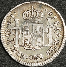 1805 1 Real FJ Chile XF- Moeda Baixa Vintage comprar usado  Enviando para Brazil