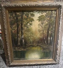 Vintage framed forest for sale  Rio Grande City