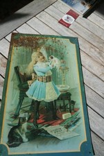 Blechschild mädchen katzen gebraucht kaufen  Eging