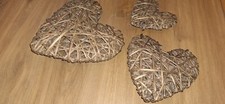 Set wicker heart for sale  CROYDON