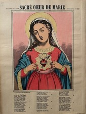 Image epinal religieuse d'occasion  Descartes