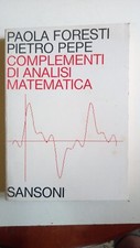 Complementi analisi matematica usato  Italia