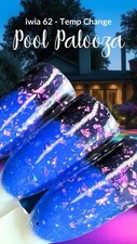 Pó de imersão de unhas Sparkle & co piscina Palooza azul mudança de temperatura floco de opala rosa comprar usado  Enviando para Brazil