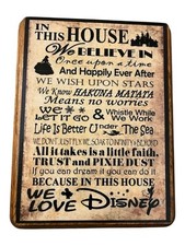 Disney quote wood for sale  Brookline