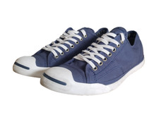 Usado, Sapatos Converse Jack Purcell de lona azul forro listrado 141995C masculino tamanho 9 comprar usado  Enviando para Brazil