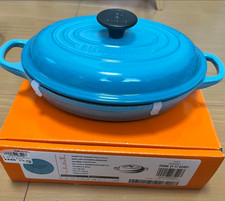 Usado, Caçarola buffet oval rasa Le Creuset 21cm azul caribenho ferro fundido comprar usado  Enviando para Brazil