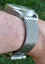 20mm Braided Stainless Mesh Band For Omega Aqua Terra No Time To Die 007, usado comprar usado  Enviando para Brazil