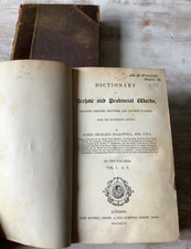 Usado, 1847 Halliwells Dictionary Volume 1 & 2 Book Obsolete Phrases from 14th Century comprar usado  Enviando para Brazil