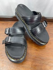 Sandálias Dr Martens Myles pretas UE 38 mulheres 7 homens 6 fivelas alça dupla couro comprar usado  Enviando para Brazil