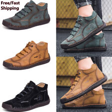 Botas informales atléticas suaves de cuero para hombre Tenis para caminar Moda Zapatos deportivos segunda mano  Embacar hacia Mexico