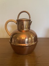 Usado, Chaleira de cobre vintage colonial Virgínia feita à mão nos EUA com cabo de bambu, 6,5” comprar usado  Enviando para Brazil