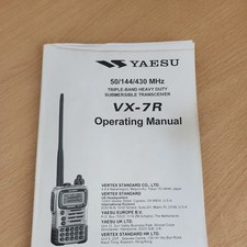 Yaesu manual for sale  CHESTERFIELD