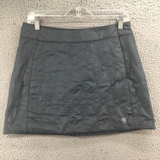 Usado, Mini-saia feminina Hard Wear linha A cinza acolchoada puxar lateral zíper frontal casual comprar usado  Enviando para Brazil