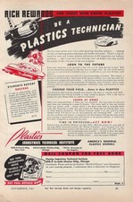 1943 Plastics Industries Technical Institute 6x9 anúncio impresso vintage - Bombardeiro da Segunda Guerra Mundial comprar usado 1943 Plastics Industries Technical Institute 6x9 anúncio impresso vintage - Bombardeiro da Segunda Guerra Mundial comprar usado  Enviando para Brazil