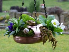 Blumenampel alte wärmflasche gebraucht kaufen  Deutschland