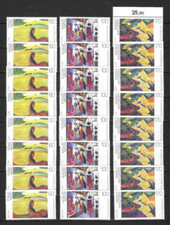 Bund 1992: Mi. Nr. 1617-1619: 12 Sätze Deutsche Malerei d. 20. Jhd., postfrisch comprar usado  Enviando para Brazil