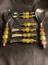 Glass beaded handles for sale  Keymar