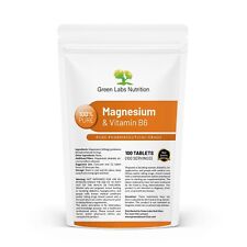 Comprimidos de magnésio + vitamina B6 1000mg – função muscular, energia e suporte nervoso comprar usado  Enviando para Brazil
