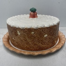 Vintage Cresco Inc Guarda-Bolo de Cenoura Suporte de Cerâmica Placa Capa **MUITO LOUCO** comprar usado Vintage Cresco Inc Guarda-Bolo de Cenoura Suporte de Cerâmica Placa Capa **MUITO LOUCO** comprar usado  Enviando para Brazil