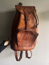 Vintage echtleder rucksack gebraucht kaufen  Leichlingen (Rheinland)