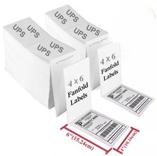 Etiquetas térmicas de envio estilo dobra de ventilador 2500 4"x6" UPS BRAND comprar usado  Enviando para Brazil