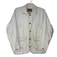 Jaqueta masculina vintage Arizona Jean Co média branca lona utilitária casaco anos 90 comprar usado Jaqueta masculina vintage Arizona Jean Co média branca lona utilitária casaco anos 90 comprar usado  Enviando para Brazil