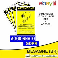 Adesivo cartello area usato  Mesagne