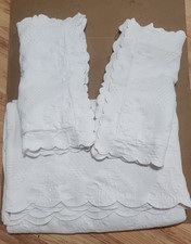 Colcha/fardas King Size 3 peças Peacock Alley algodão branco em relevo  comprar usado  Enviando para Brazil