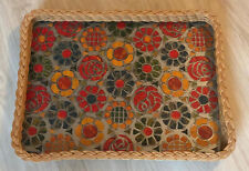 Tablett peddigrohr vintage gebraucht kaufen  Petershagen