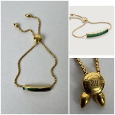 Pulseira Monica Vinader Baja ouro 18k Vermeil e ônix verde comprar usado  Enviando para Brazil