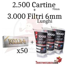 2.500 cartine rizla usato  Spedire a Italy