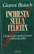 Bisiach gianni inchiesta usato  Italia