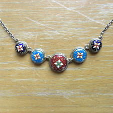 Ancien collier emaux d'occasion  Senozan