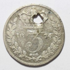 1874 victoria coin for sale  BEXLEY
