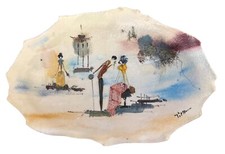 Peça de arte fina vintage de gesso 3D de Paris 5x7. Ótimo VTG. Europeu comprar usado  Enviando para Brazil