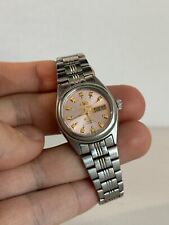 Vintage ORIENT Cristal 21 Joias Relógio Automático Feminino - Mostrador Rosa - Data do Dia  comprar usado  Enviando para Brazil