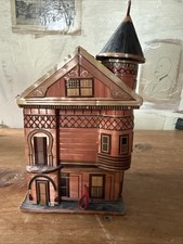 Caixa de bugigangas vintage chinesa balsa madeira palha casa Philadelphia Meow Reo comprar usado  Enviando para Brazil