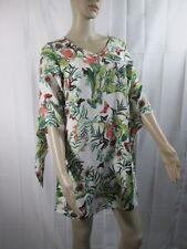 H+M Mariposa Selva Floral Damas Talla 2 Camisa Vestido Mangas Corbatas segunda mano  Embacar hacia Argentina