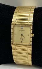 Relógio masculino Wittnauer 25 mm suíço vintage diamante tom dourado quadrado aço inoxidável, usado comprar usado  Enviando para Brazil