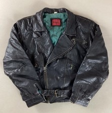 Vintage leather biker for sale  ROYSTON