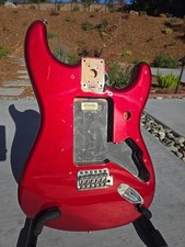 Piscina Fender MIM Candy Apple Red Stratocaster Body Blacktop HH HSS HSH, usado comprar usado Piscina Fender MIM Candy Apple Red Stratocaster Body Blacktop HH HSS HSH, usado comprar usado  Enviando para Brazil