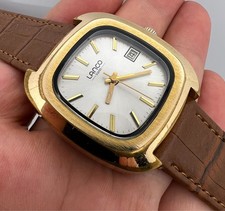 GRANDE relógio masculino vintage LANCO FEITO NA SUÍÇA BANHADO A OURO comprar usado  Enviando para Brazil
