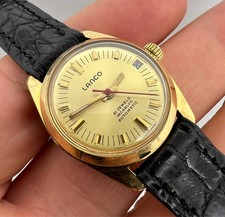 RELÓGIO FEMININO VINTAGE LANCO AUTOMÁTICO FABRICADO NA SUÍÇA FOLHEADO A OURO comprar usado  Enviando para Brazil