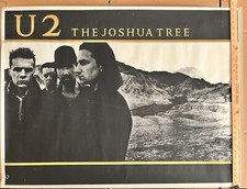 U2 Joshua Tree POSTER 25"x 35" 1987 Álbum de Turnê Promo Ouro Preto Original Vintage comprar usado  Enviando para Brazil